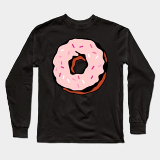 Pink Donut Pop Art Long Sleeve T-Shirt